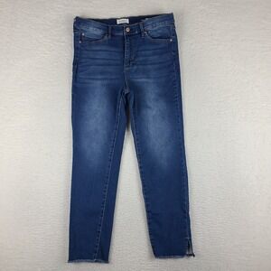 Nicole Miller Jeans Womens 12 SOHO High Rise Ankle‎ Skinny Medium Wash Denim *